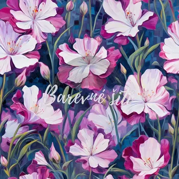 Úplet, Květy Veronika (E) (Top kvalitní úplet Bella digitisk)