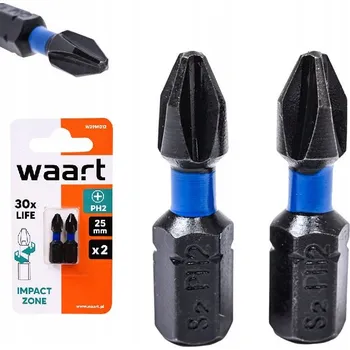 Bit Nárazové bity křížové PH2x25mm - 2ks