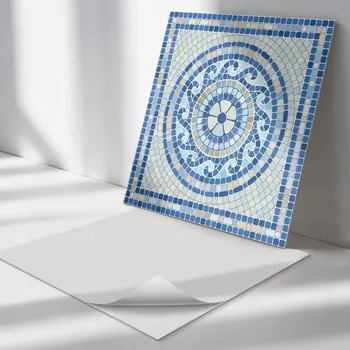 Obklad Samolepicí nástěnné panely Dekor Mozaika v odstínech oblohy 4 ks 50x50 cm