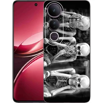 Pouzdro na mobilní telefon Gelový kryt mmCase na Vivo V50 Lite 4G/5G - kostlivci