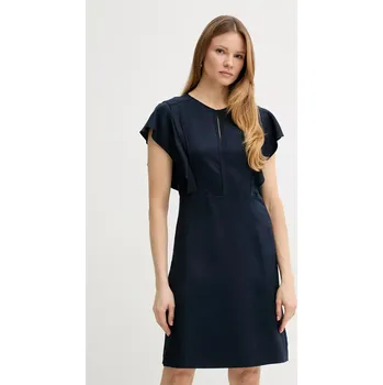 Dámské šaty Šaty BOSS tmavomodrá barva, mini, 50537402 59X, vel. 40