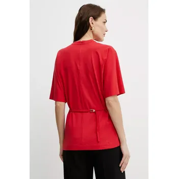 Dámské tričko Bavlněné tričko Pinko dámské, červená barva, 105217 A2M2 105217.A2M2 33X, vel. S