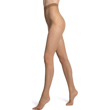 Dámské punčochy Vzorované silonky Veneziana Puntini 20 den Velikost: M, Barva: vanilková