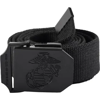 Opasek Pásek nylonový s kovovou přezkou USMC, 3,5 cm černý