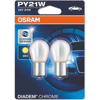 Autodoplněk OSRAM Žárovky do blinkrů, diadem chrom, 21W, patice BAU15S - pár