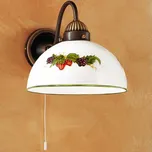 Kolarz 731.61.121 - Nástěnná lampa NONNA 1xE27/75W/230V víno/jahody
