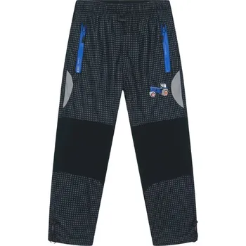 Chlapecké zateplené outdoorové kalhoty černá/modrá Kugo C8970 (-fleesová podšívka)