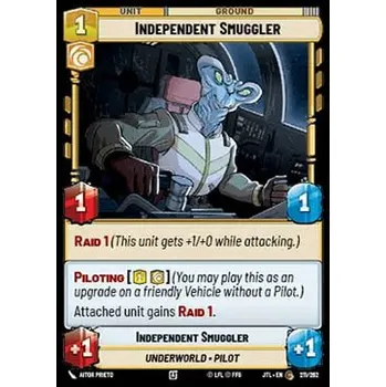 Sběratelská karetní hra Independent Smuggler 211/202 - Jump to Lightspeed Typ karty: Standard