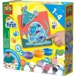 SES CREATIVE Prstové barvy baby kreativní set dobarvování zvířátek