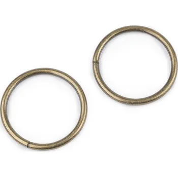 Kroužek Ø30 mm, barva 4 staromosaz