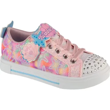 Dívčí tenisky Růžové svítící dětské tenisky Skechers Twinkle Sparks - Underwater Magic 314824L-LPMT Velikost: 29