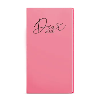 Diář Týdenní diář 2026 Baloušek kapesní Jakub - Pastel růžová