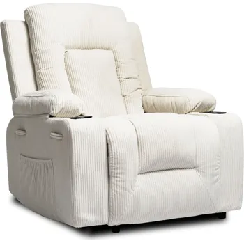 Masáž JAKS Masážní křeslo béžové manšestr Box