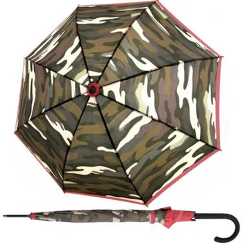 Deštník Doppler Fiber Flex AC Camoustripe - dámský holový vystřelovací deštník