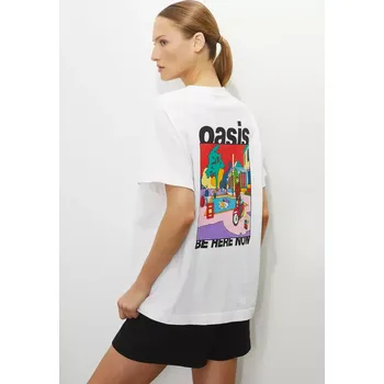 Dámské tričko Bavlněné tričko Medicine dámské, bílá barva RS25.TSDA72 00X, vel. S