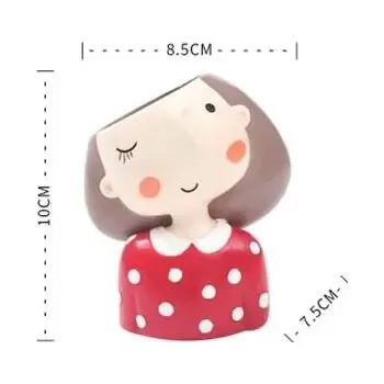 Květináč Vílí květináč pro sukulenty | dekorace, květináč - červený