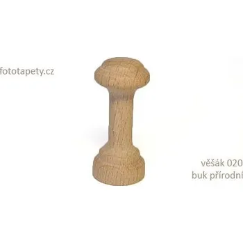 Věšák Dřevěný věšák 020 - jednokolíkový Varianta: Věšák 020 buk přírodní