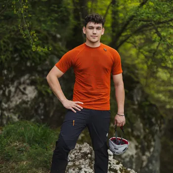 Pánské tričko TERMOVEL Pánské tričko MODAL KRR oranžové VELIKOST: XL