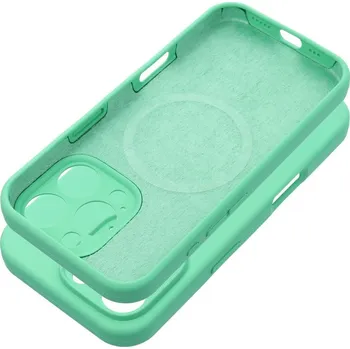 Náhradní kryt pro mobilní telefon Kryt pouzdra Silicone 2mm iPhone 16 Plus s MagSafe Mint