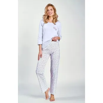 Dámské pyžamo Dámské pyžamo 3240-Ariella, dlouhý rukáv, světle modrá, vel. S, M, L, XL