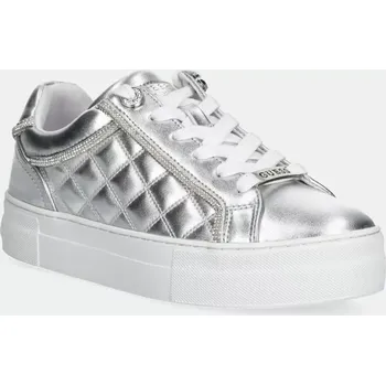 Dámské tenisky Tenisky Guess GRATEA stříbrná barva, FLPGRA ELE12 FLPGRA.ELE12.SILVE SLV, EUR 37