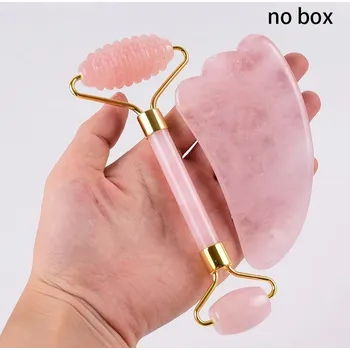 Masážní přístroj Masážní váleček z růženínu pro obličej a krk | péče o pleť - 2 ks-200004889