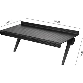 Držák monitoru Nastavitelná úložná police na monitor a stůl | police, organizér - L-26 cm