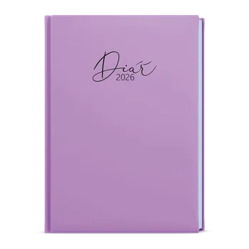 Diář Denní diář 2026 Baloušek A5 David - Pastel fialová
