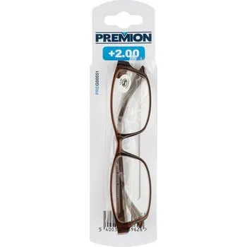 PREMION PREG00051 - Brýle čtecí MODEL 3 hnědá/černá plus 2.00