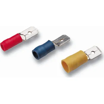 kabelová chránička CIMCO Izolovaný konektor Cu 0,5-1/6,3x0,8 mm, červený (100 ks) 180290