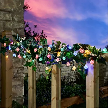 3Pagen Solární světelný řetěz Diamanty Délka 4m. Připojovací kabel 2m.