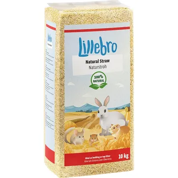 Podestýlka pro hlodavce 10kg Lillebro přírodní sláma malá zvířata