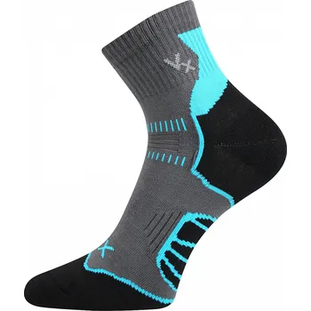 Dámské ponožky Dámské - pánské- cyklistické sportovní ponožky - střední výška Falco - Boma Fuski - tm.šedá barva (-vysoká prodyšnost)