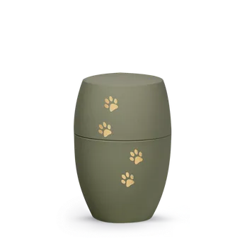 Smuteční dekorace Zvířecí urna Infinity Paws - Oliv 1,5l
