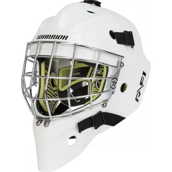 Hokejová helma Brankářská maska warrior r/f1 sr S/M BÍLÁ+(PLEXI POD MASKU, OBAL NA MASKU)