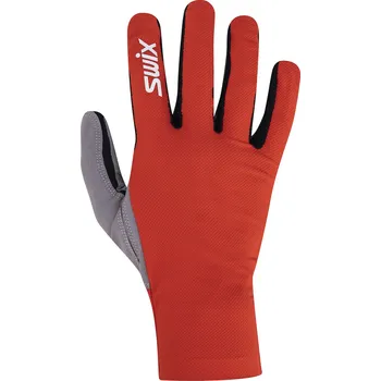 Cyklistické rukavice SWIX Vantage Light Glove Jr- červená, rukavice na kolečkové lyže Velikost rukavic: 5