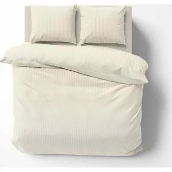 Povlečení Detexpol Saténové povlečení jednobarevní Pure Collection Vanilková 140x200, 70x80