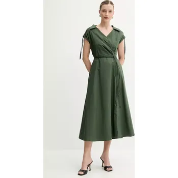 Dámské šaty Šaty Marella RIVERA zelená barva, midi, 2513221052200 78X, vel. 36