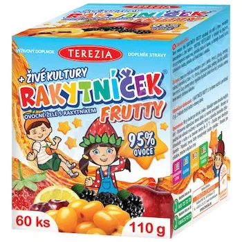 RAKYTNÍČEK Frutty ovocné želé+živé kultury 60ks