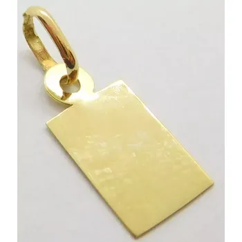 Přívěsek Klenoty Budín Hladký zlatý přívěsek (vhodný pro gravírování) 585/0,35gr HK3229 (Klenoty Budín Hladký zlatý přívěsek (vhodný pro gravírování) 585/0,35gr HK3229)