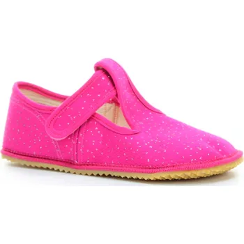 Dívčí bačkory Beda Pink Shine (BF-060010/W/OP) barefoot bačkory s opatkem Velikost boty (EU): 23, Vnitřní délka boty: 148, Vnitřní šířka boty: 62