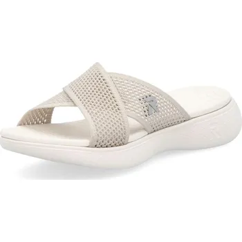 Dámské pantofle Dámské nazouváky RIEKER V2105-60 béžová S5 40