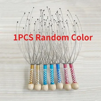 Masážní příslušenství Masážní drbátko na pokožku hlavy | péče o pokožku hlavy - barva náhodná 1 ks