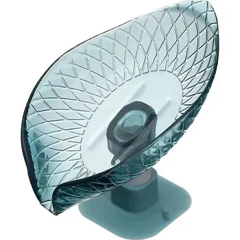 Dávkovač mýdla Listová mýdlová miska s přísavkou proti rozmočení | držák mýdla, koupelnový doplněk - Zelený