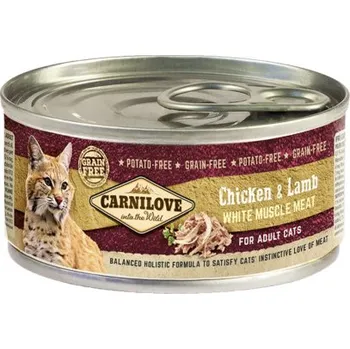 Konzerva Carnilove WMM Chicken & Lamb for Adult Cats 100g