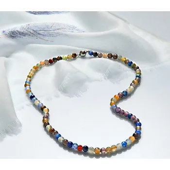 Hodinky 3Pagen Náhrdelník Achát délka 48 cm