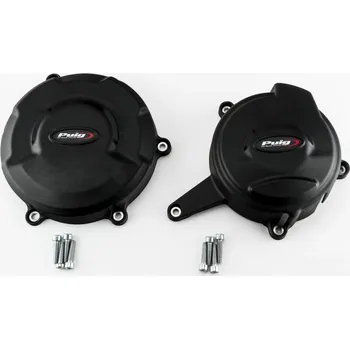 Engine covers PUIG Track for Championship 21505N černý included 2 covers