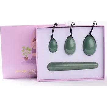 Jadeitové masážní vajíčko pro kegel cvičení | posílení pánevního dna 4 ks - MULTI
