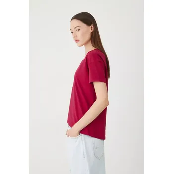 Dámské tričko Bavlněné tričko Medicine dámské, červená barva RS24.TSD074 33X, vel. S