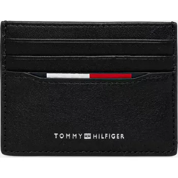 Peněženka Kožené pouzdro na karty Tommy Hilfiger AM0AM13512 černá 99X, vel. ONE SIZE
